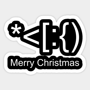 Merry Christmas Sign Brackets Office Sticker